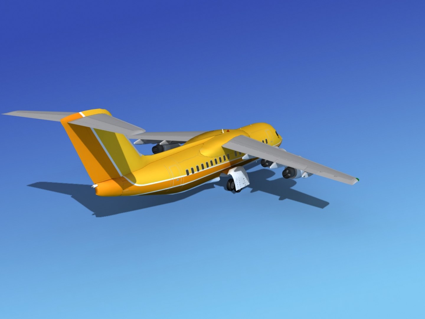 turbines bae aircraft 3d model