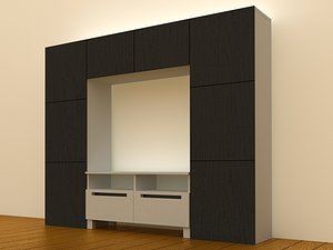 ikea besta tv storage 3d model