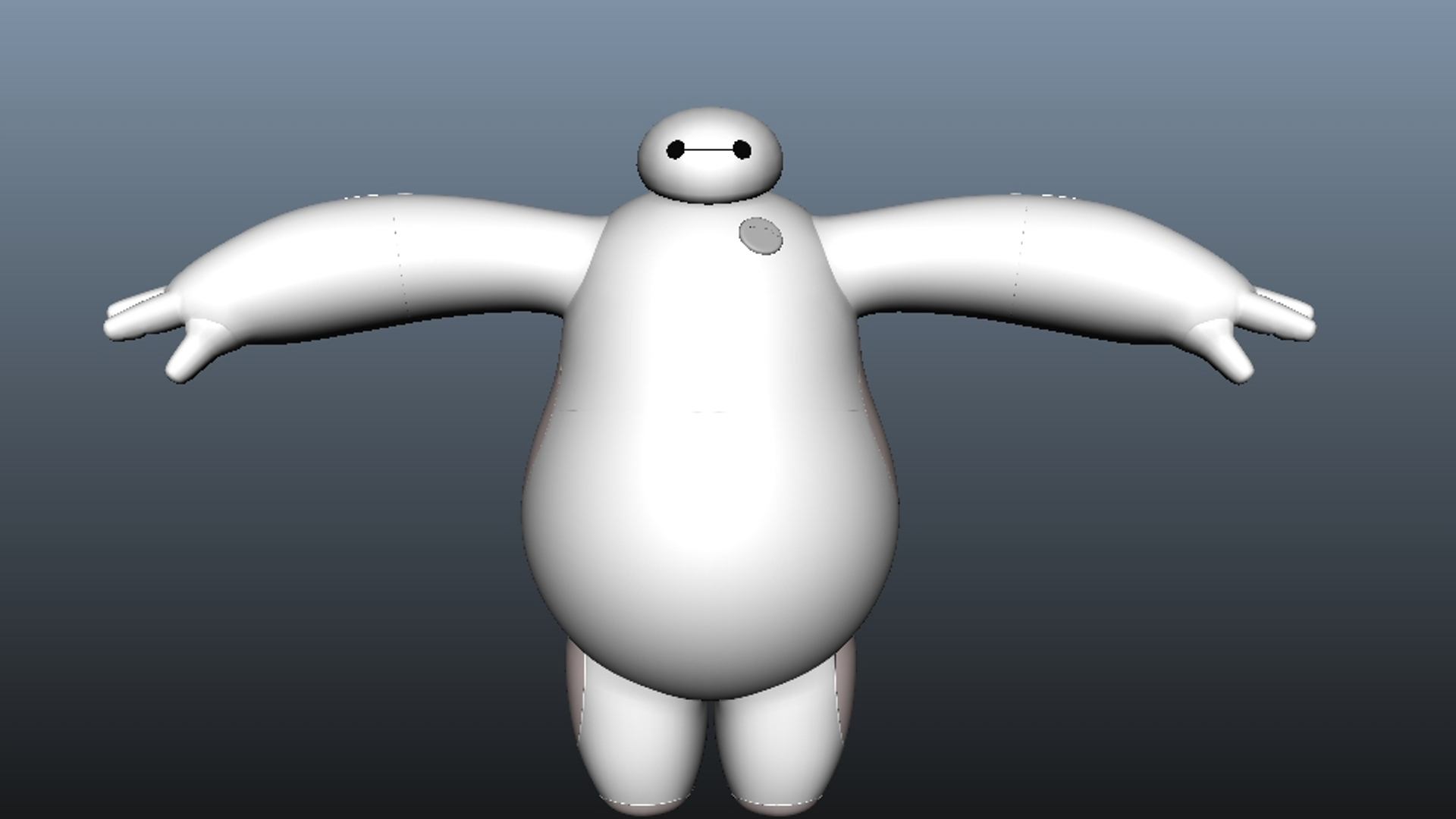 3d Model Baymax Character 6