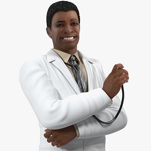 skin black man wearing 3D model