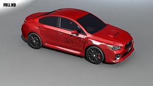 subaru wrx 3d max
