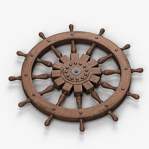 boat steering wheel 3d max