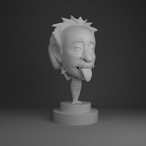 3D einstien bobble head
