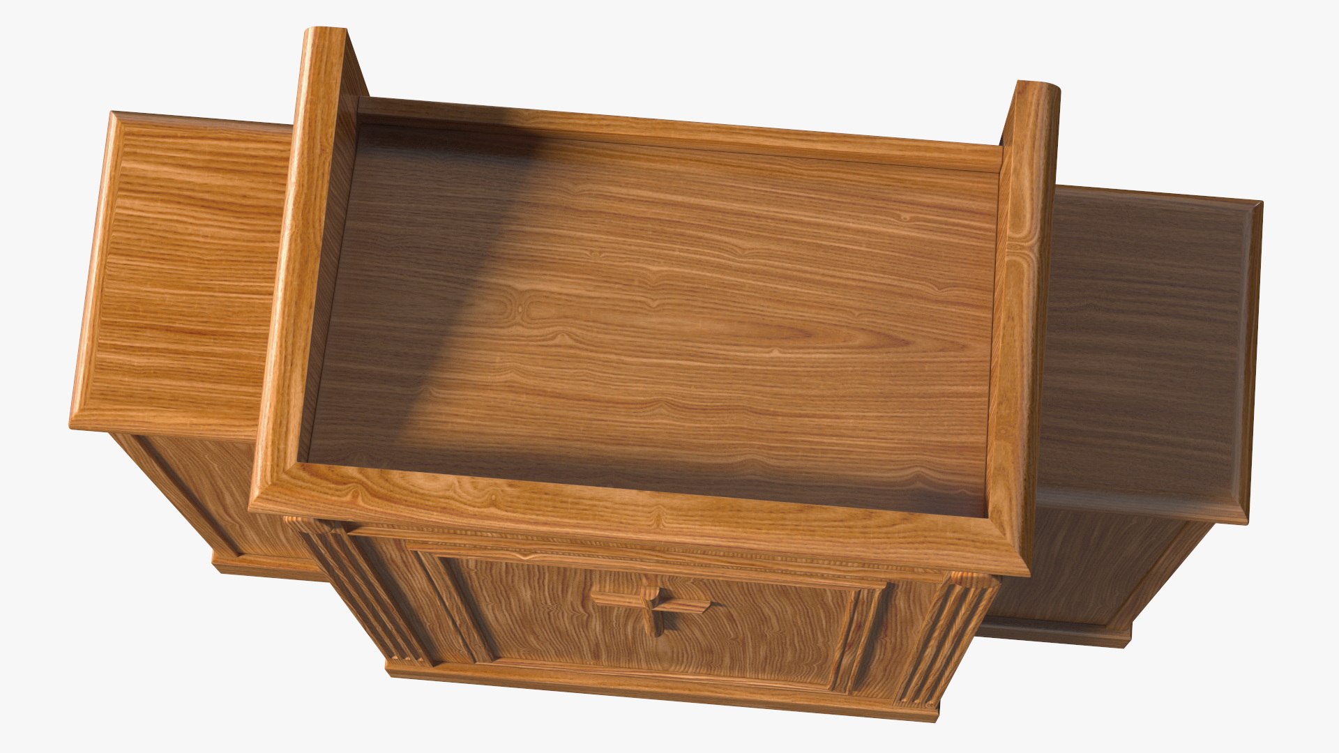 Pulpit Dark Oak With Cross 3D Model - TurboSquid 2201921