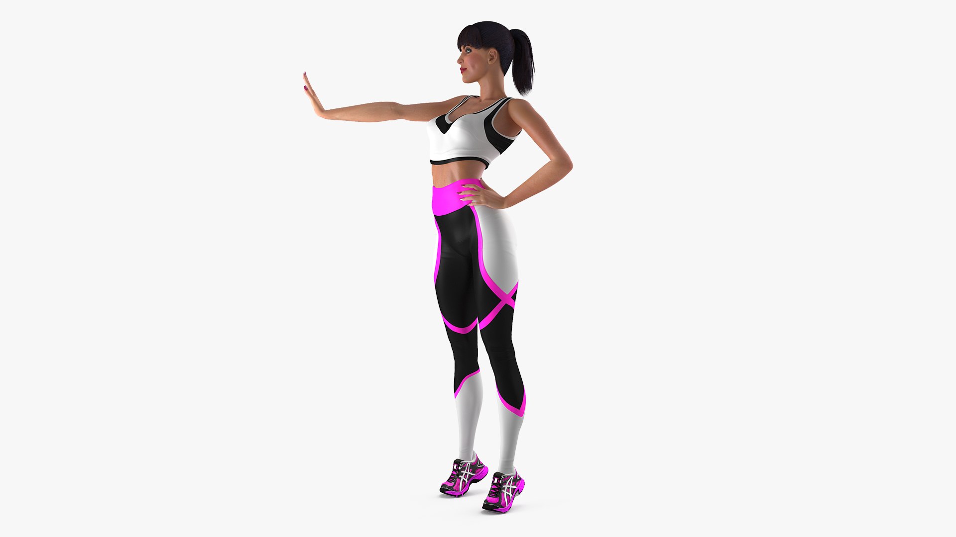 Fitness Instructor 3D model preview