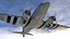 World War II C-47 Skytrain Aircraft Rigged for Maya 3D model