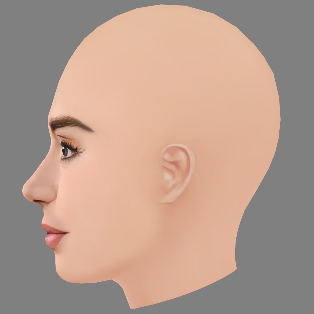 3D Lily Collins Head - No Hair - Low poly head for game model https://p.turbosquid.com/ts-thumb/8B/ije5UO/LD/04/png/1732674839/1920x1080/fit_q87/832723dd264946d5067a75ecd588cee2ed0ef548/04.jpg