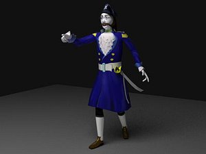 Ghost Pirate (rigged)