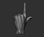 3D Male hand model