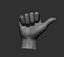3D Male hand model