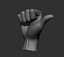 3D Male hand model
