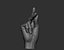 3D Male hand model