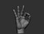 3D Male hand model
