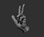 3D Male hand model