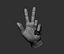 3D Male hand model
