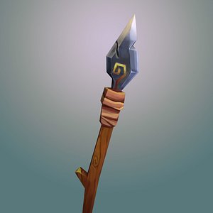 3D model Handpainted Fantasy Dragon Sword VR / AR / low-poly