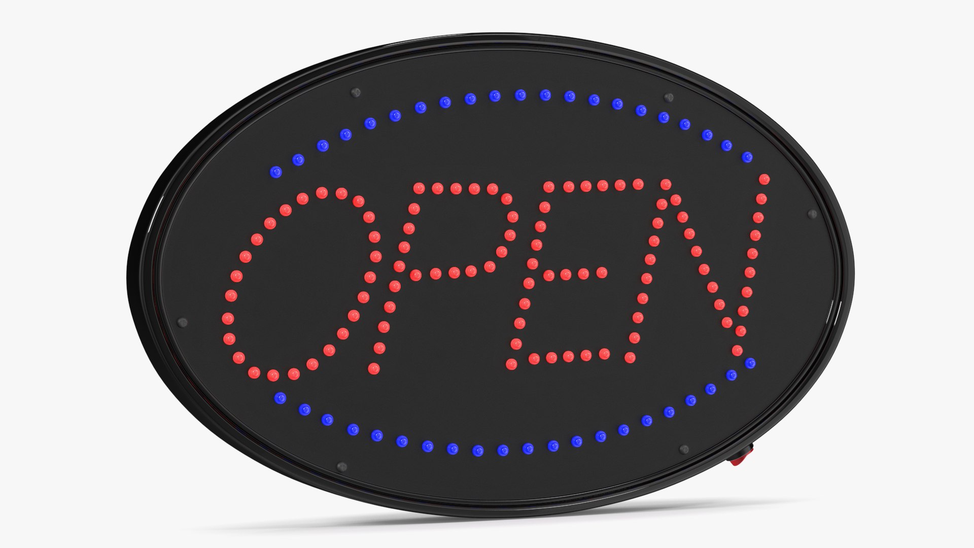 Oval LED Light Business Sign Open ON 3D model - TurboSquid 2106121
