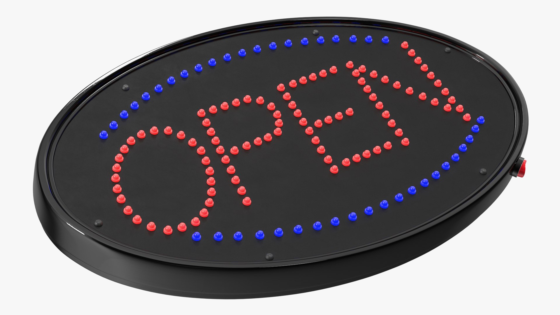 Oval LED Light Business Sign Open ON 3D Model - TurboSquid 2106121