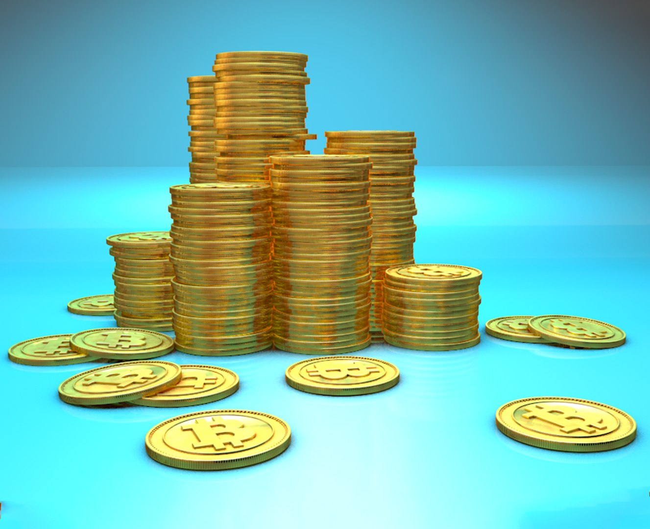 stack bitcoins c4d