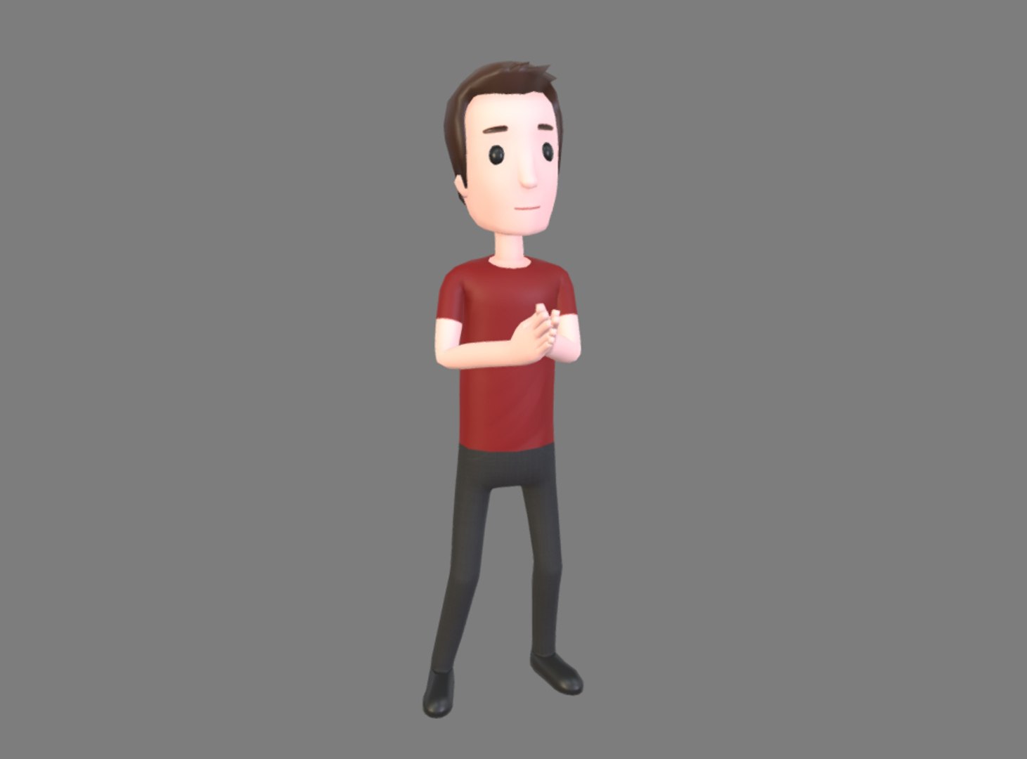 Man Cartoon Character Animations Model - TurboSquid 1379334