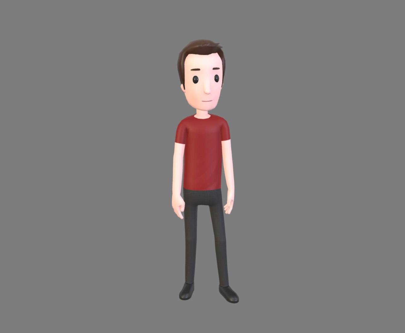 Man Cartoon Character Animations Model - TurboSquid 1379334