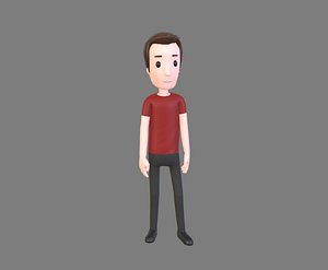 Animated Cartoon Man 01