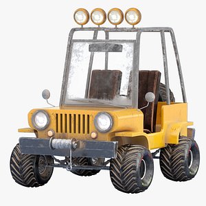 car cartoon toon 3D model