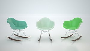 Eames plastic Armchair RAR 3D model