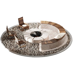 Firepit Zone 3D model 3D model