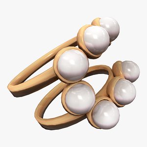 Pearl Bids Ring 3D