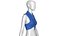 Mädchen Polo Crop Top mit Kordelzug