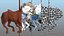 Carousel Galloping Horses Set