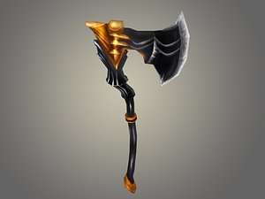 3D model axe vulcanic