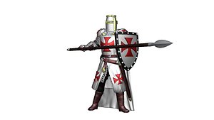 Knights Templar Crusader 5 3D model