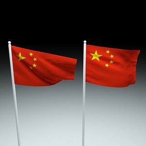 flag china 3D model