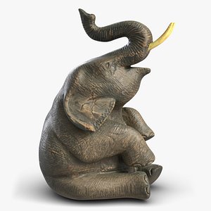 Elephant Wooden Sculpture