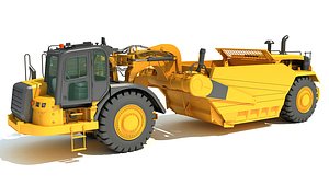 3D tractor scraper model