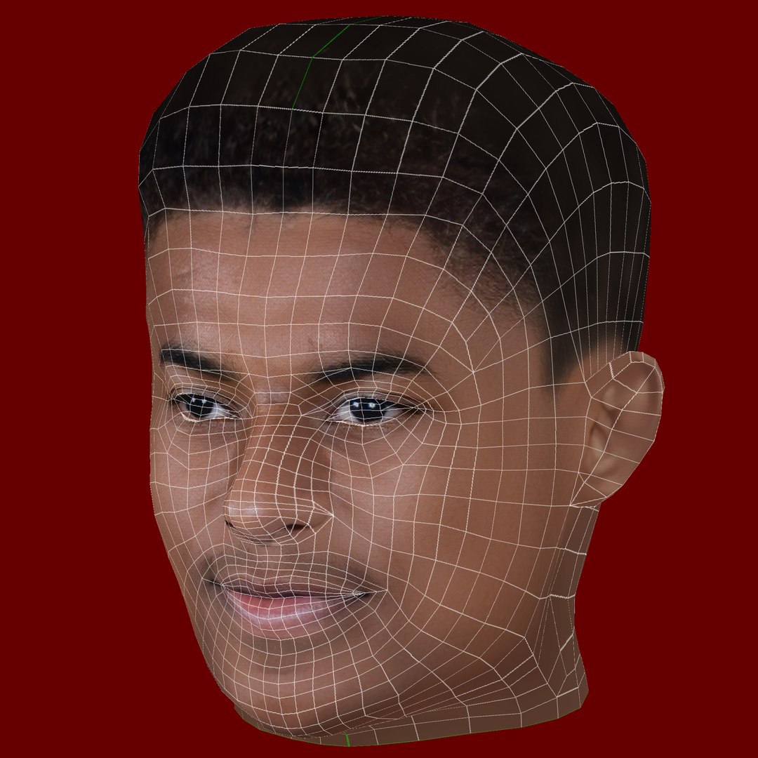 Marcus Rasford Head - Low Poly Head For Game 3D Model - TurboSquid 2202326
