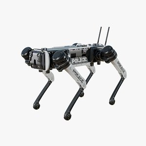 Robot Police Dog 3D model