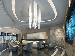 Modern Hall 12 3D model