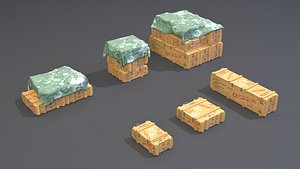 PBR Wooden Crate Pack 3D model