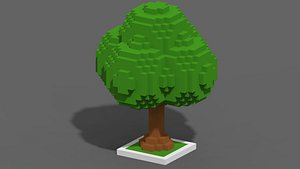 voxel tree 3D model