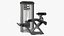 Grey Prone Leg Curl Trainer Freemotion Rigged for Maya