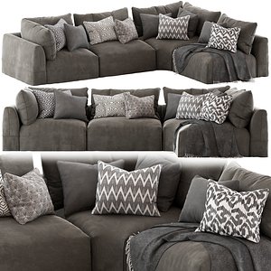 3D model Globewest Cove Seamed Sofa2