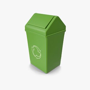 Green Recycle Bin