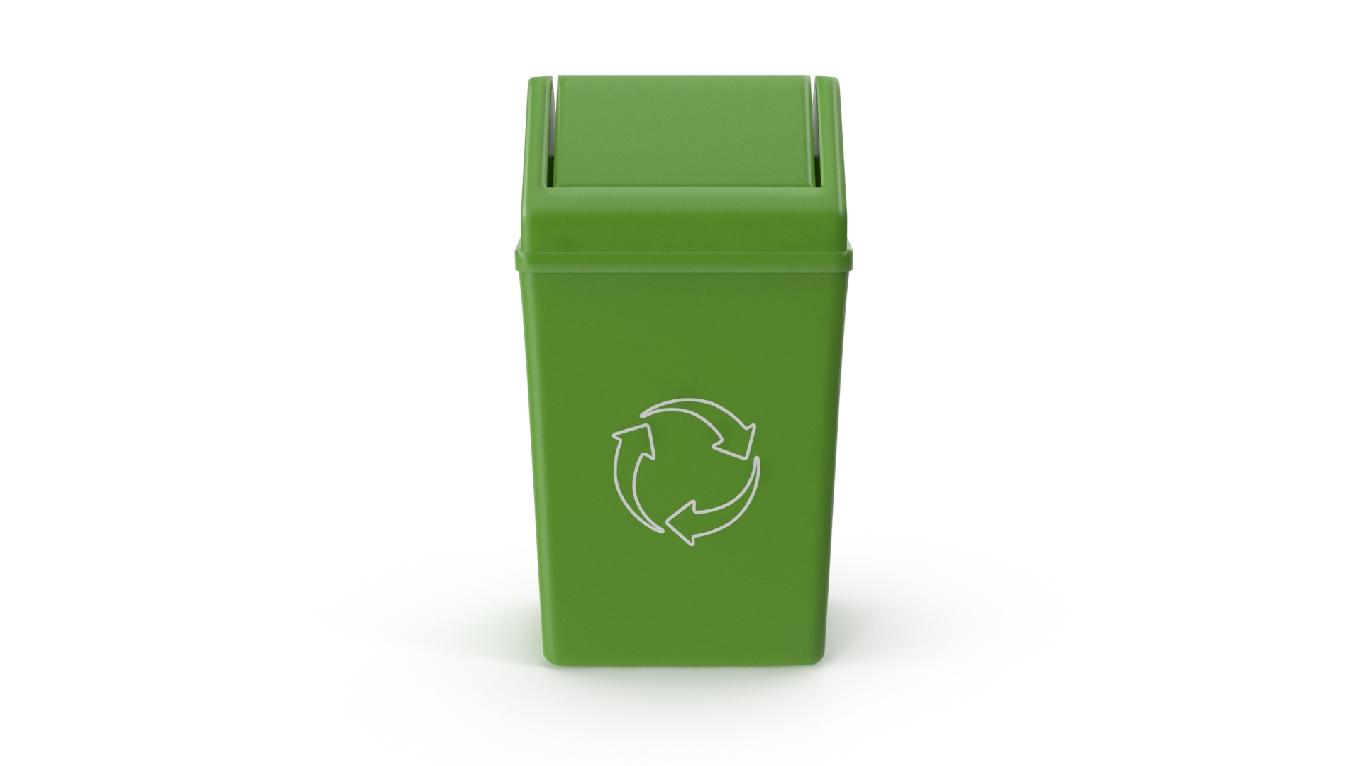 Green Recycle Bin Model TurboSquid 2164543