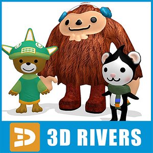 3ds max sumi mascots vancouver 2010