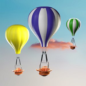 hot air balloon 3D model