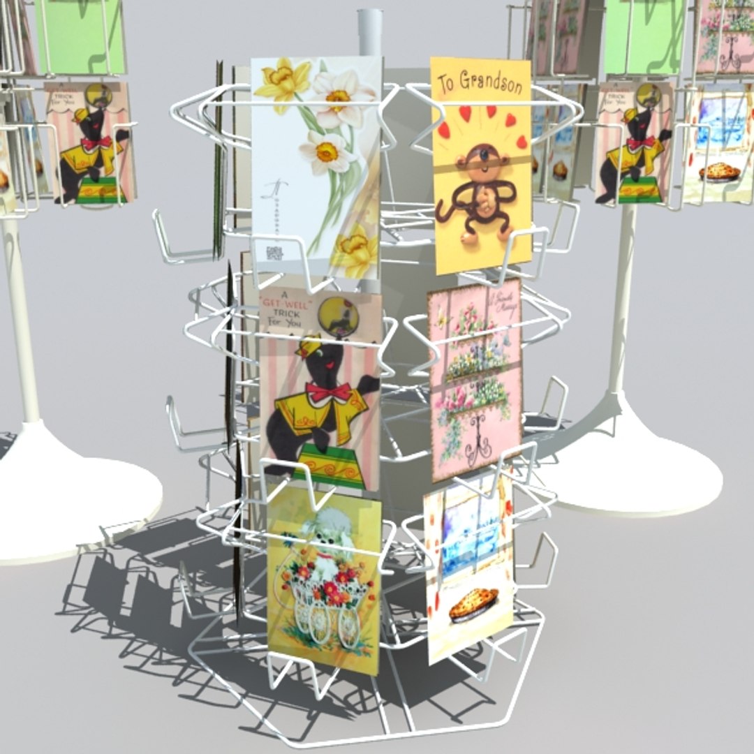 3ds Greeting Card Racks