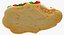 Santa Gingerbread Gookie 01 Bitten 3D model